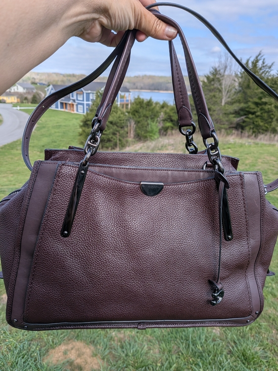 Coach Handbags - Coach Dreamer 36 Satchel Oxblood Pebbled Leather Gunmetal HW Rare + Dust Bag